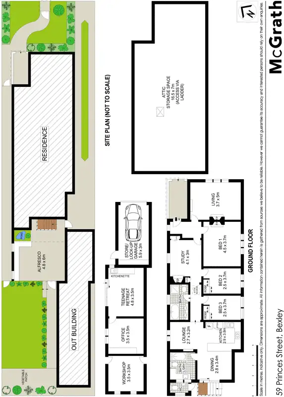 Floorplan of Homely house listing, 59 Princes Street, Bexley NSW 2207