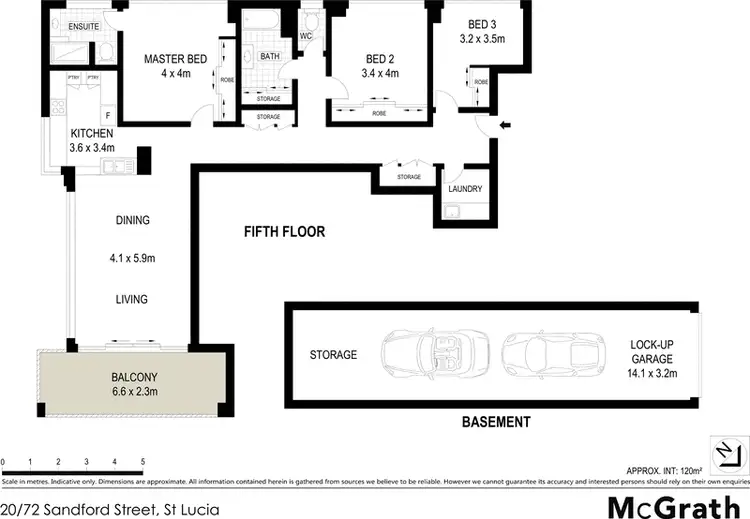 Floorplan of Homely apartment listing, 20/72 Sandford Street, St Lucia QLD 4067
