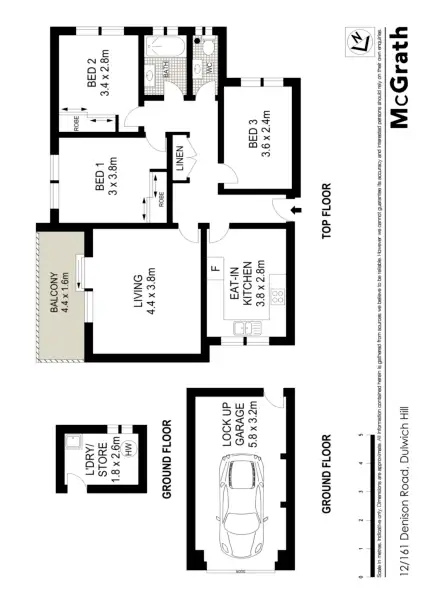 Floorplan of Homely apartment listing, 12/161 Denison Road, Dulwich Hill NSW 2203