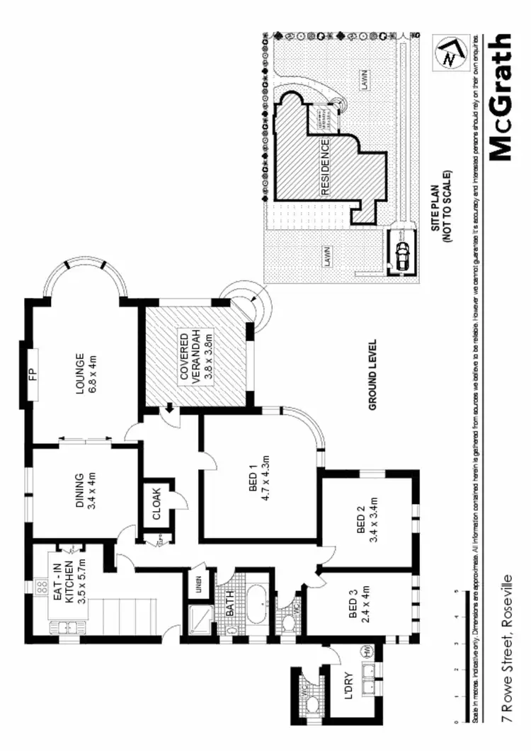 Floorplan of Homely house listing, 7 Rowe Street, Roseville NSW 2069