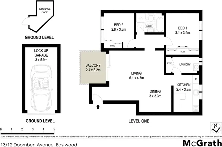 Floorplan of Homely apartment listing, 13/12 Doomben Avenue, Eastwood NSW 2122
