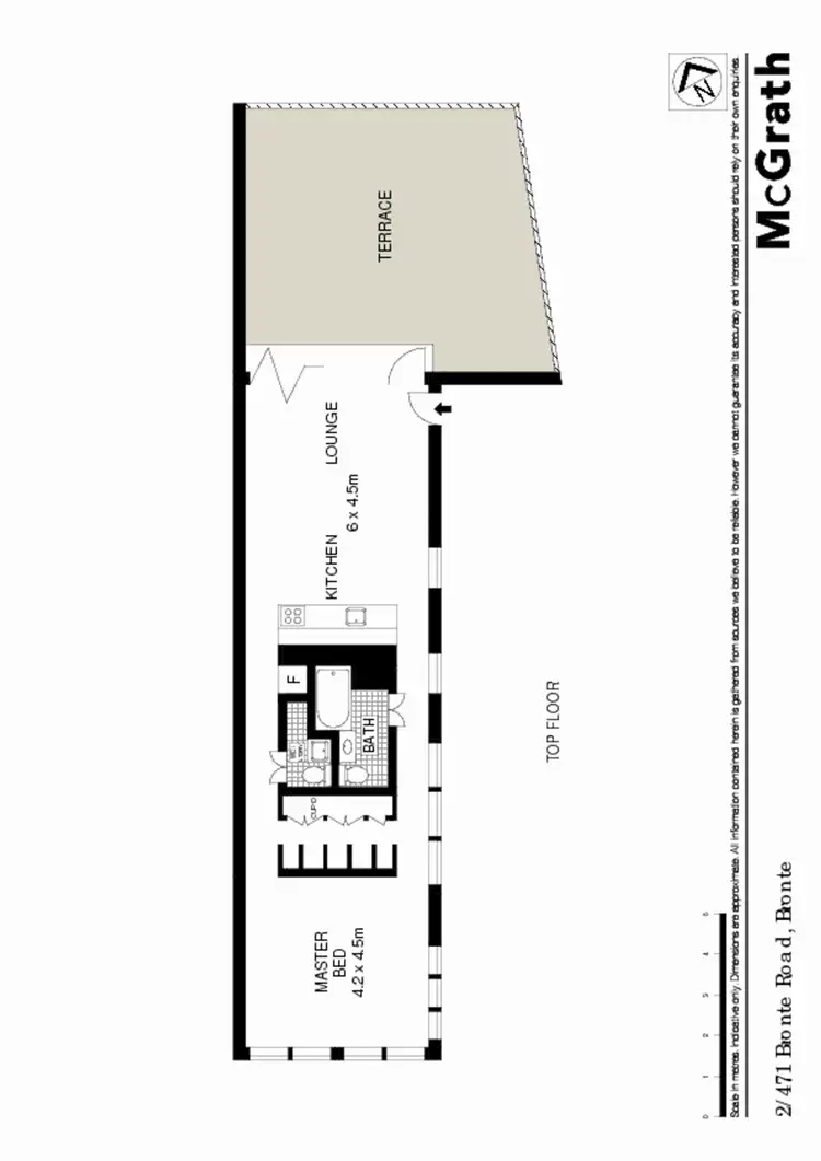 Floorplan of Homely apartment listing, 2/471 Bronte Road, Bronte NSW 2024