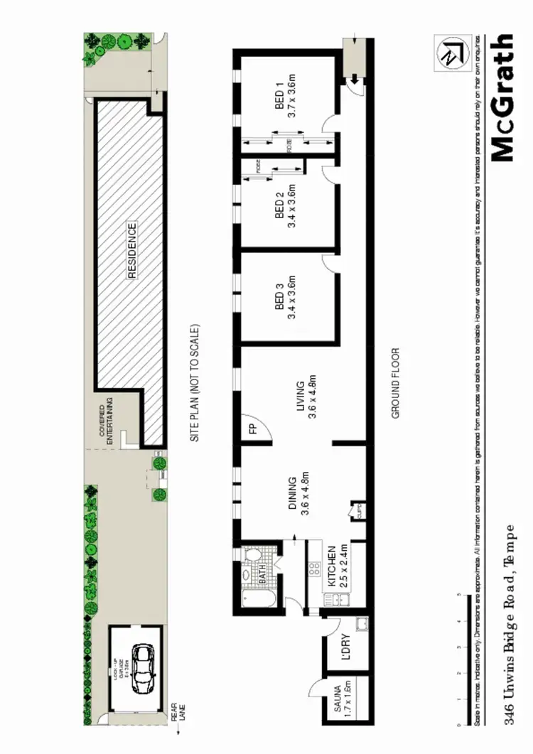 Floorplan of Homely house listing, 346 Unwins Bridge Road, Tempe NSW 2044
