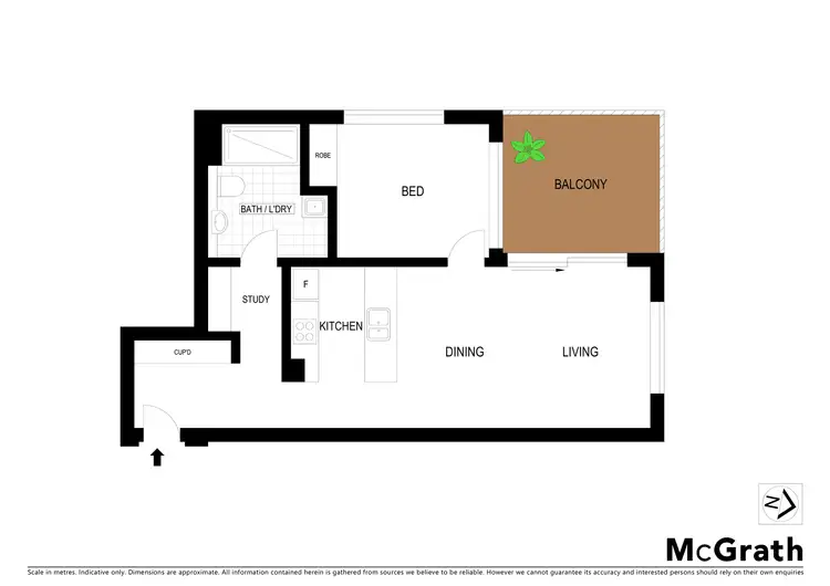 Floorplan of Homely apartment listing, B304/27 Little Street, Lane Cove NSW 2066