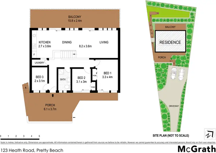 Floorplan of Homely house listing, 123 Heath Road, Pretty Beach NSW 2257