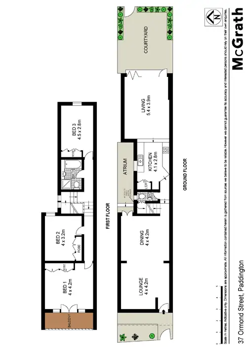 Floorplan of Homely house listing, 37 Ormond Street, Paddington NSW 2021