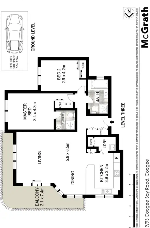 Floorplan of Homely apartment listing, 9/93 Coogee Bay Road, Coogee NSW 2034