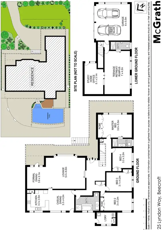 Floorplan of Homely house listing, 25 Lyndon Way, Beecroft NSW 2119