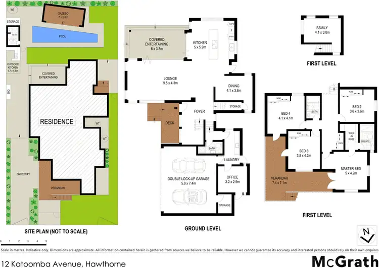 Floorplan of Homely house listing, 12 Katoomba Avenue, Hawthorne QLD 4171