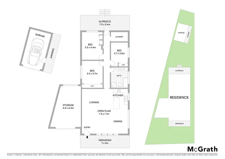 Floorplan of Homely house listing, 27 Kennedy Street, Swansea NSW 2281