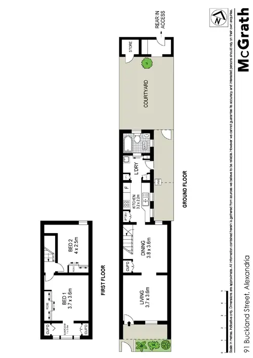 Floorplan of Homely house listing, 91 Buckland Street, Alexandria NSW 2015