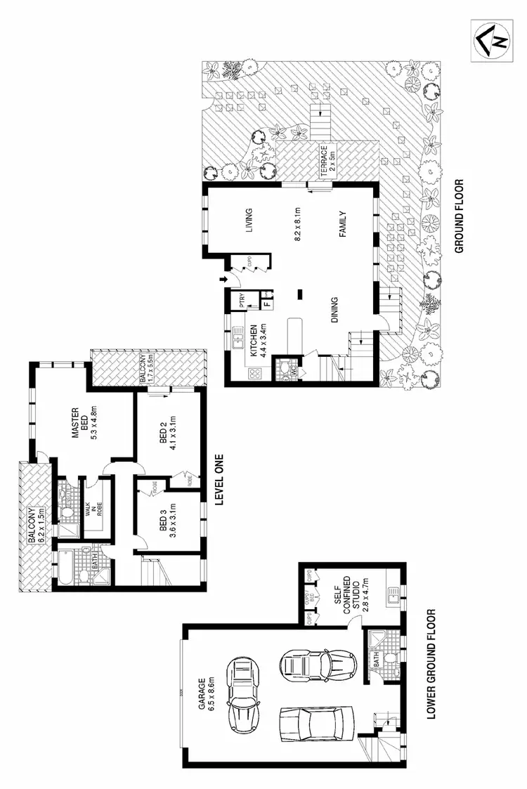 Floorplan of Homely townhouse listing, 9/44 Carrington Road, Waverley NSW 2024
