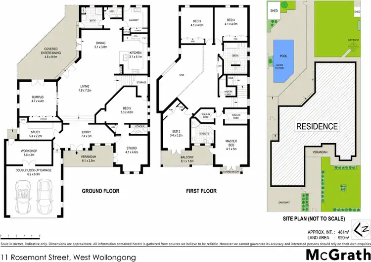 Floorplan of Homely house listing, 11 Rosemont Street, West Wollongong NSW 2500