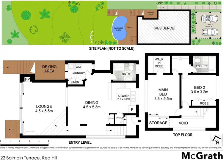 Floorplan of Homely house listing, 22 Balmain Terrace, Red Hill QLD 4059