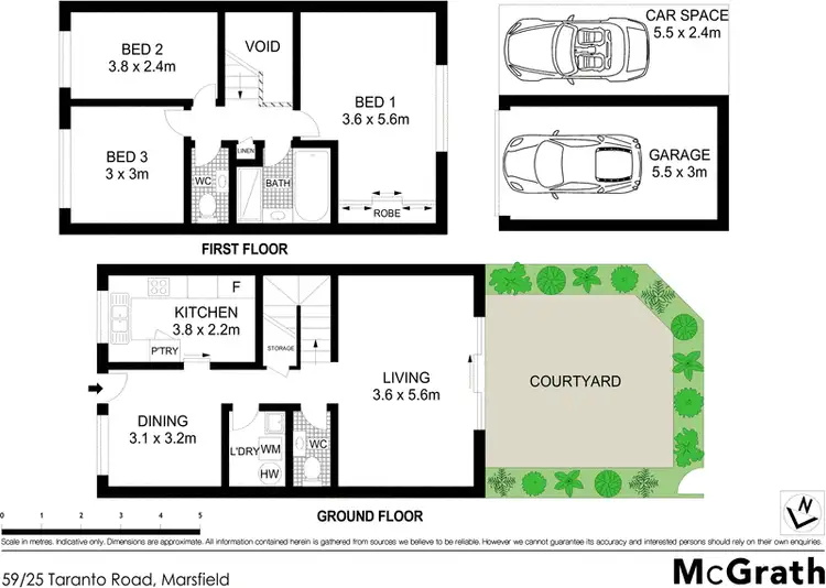 Floorplan of Homely townhouse listing, 59/25 Taranto Road, Marsfield NSW 2122