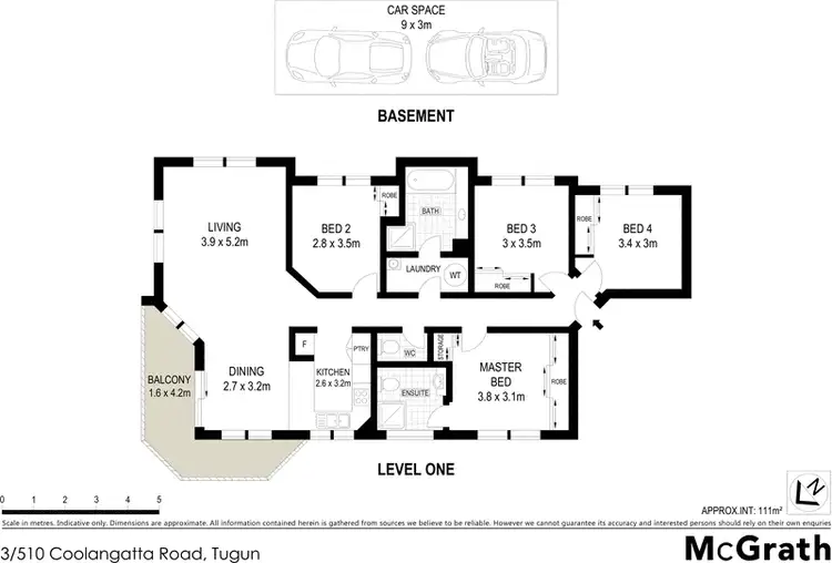 Floorplan of Homely apartment listing, 3/510 Coolangatta Road, Tugun QLD 4224