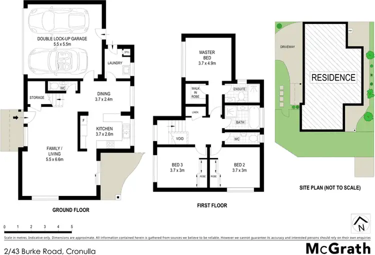 Floorplan of Homely townhouse listing, 2/43 Burke Road, Cronulla NSW 2230