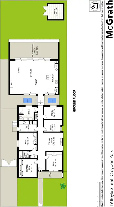 Floorplan of Homely house listing, 19 Boyle Street, Croydon Park NSW 2133