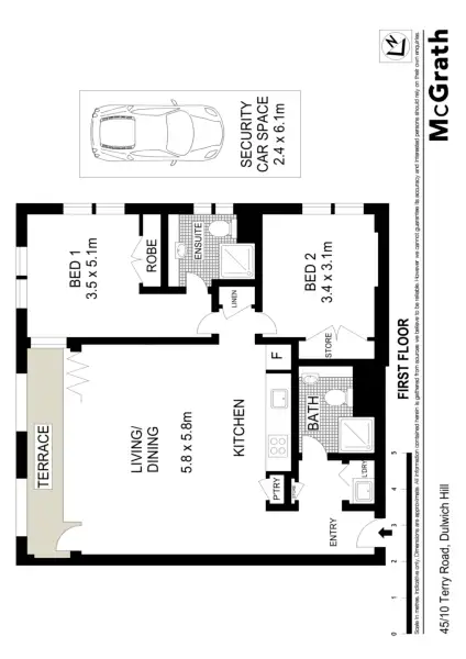 Floorplan of Homely apartment listing, 45/10 Terry Road, Dulwich Hill NSW 2203