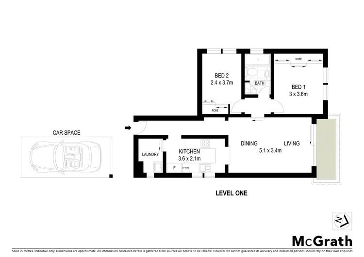 Floorplan of Homely apartment listing, 17/7 Little Street, Lane Cove NSW 2066