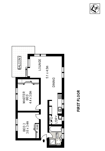 Floorplan of Homely apartment listing, 4/26 Bishops Avenue, Randwick NSW 2031