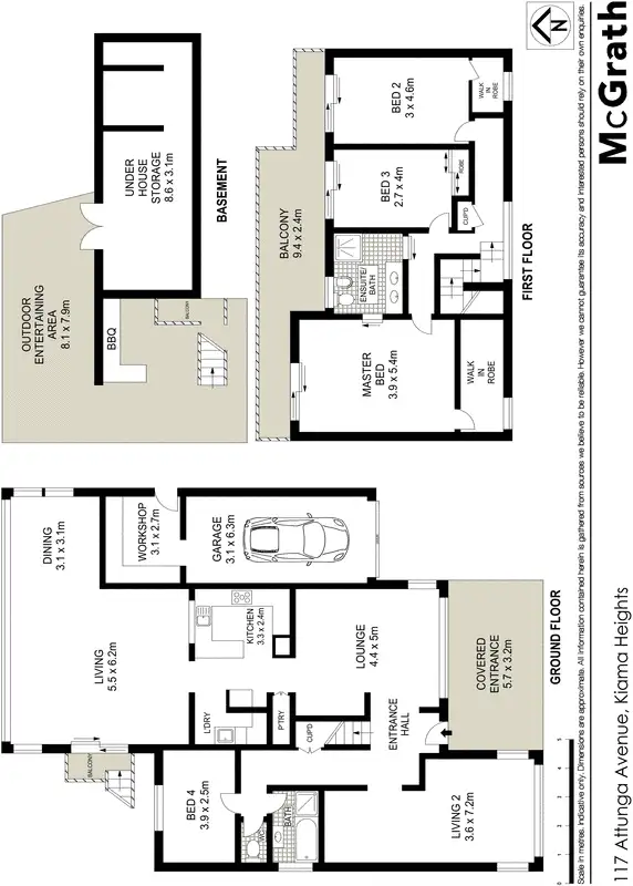 Floorplan of Homely house listing, 117 Attunga Avenue, Kiama Heights NSW 2533