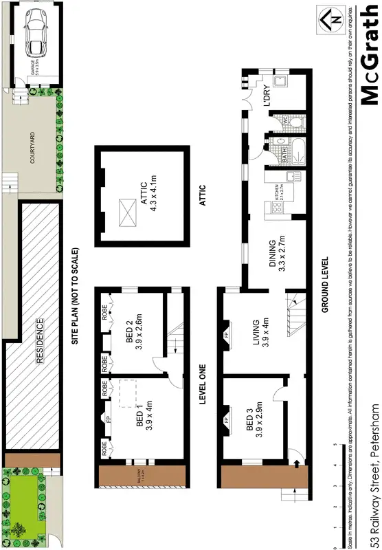 Floorplan of Homely house listing, 53 Railway Street, Petersham NSW 2049