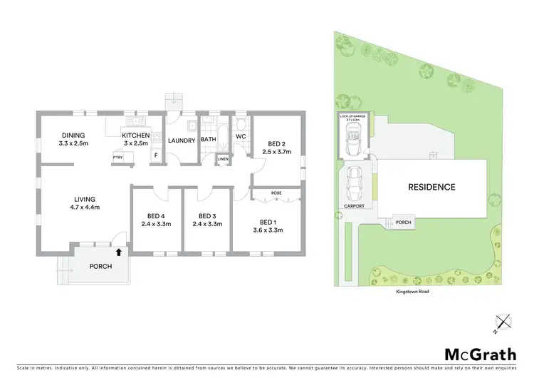 Floorplan of Homely house listing, 56 Kingstown Road, Woodberry NSW 2322