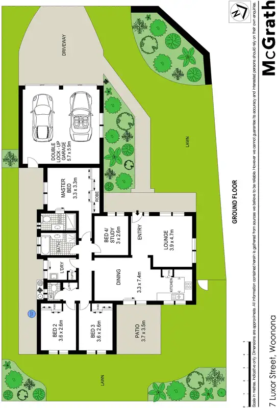 Floorplan of Homely house listing, 7 Luxor Street, Woonona NSW 2517
