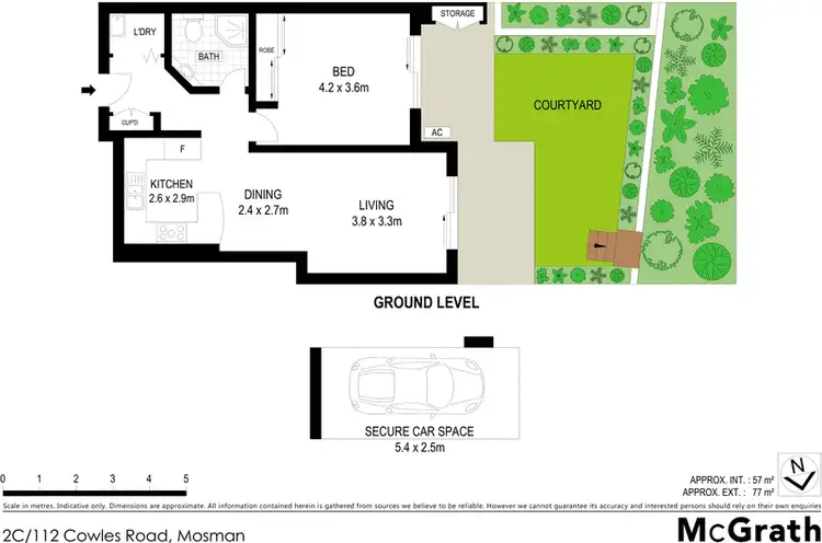 Floorplan of Homely apartment listing, 2C/112 Cowles Road, Mosman NSW 2088