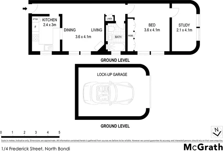 Floorplan of Homely apartment listing, 1/4 Frederick Street, North Bondi NSW 2026