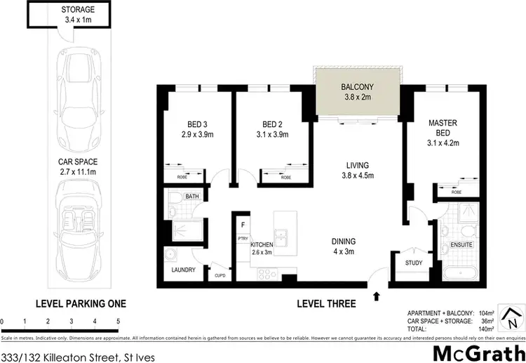 Floorplan of Homely apartment listing, 333/132 Killeaton Street, St Ives NSW 2075