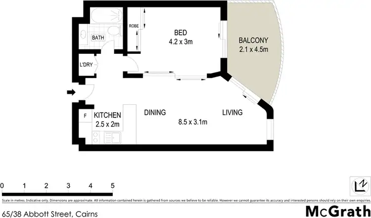 Floorplan of Homely apartment listing, 610/53 Esplanade, Cairns QLD 4870