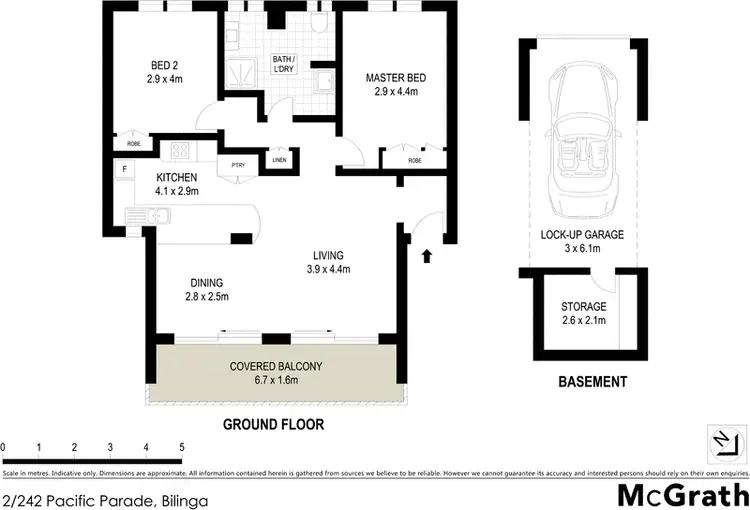Floorplan of Homely apartment listing, 2/242 Pacific Parade, Bilinga QLD 4225
