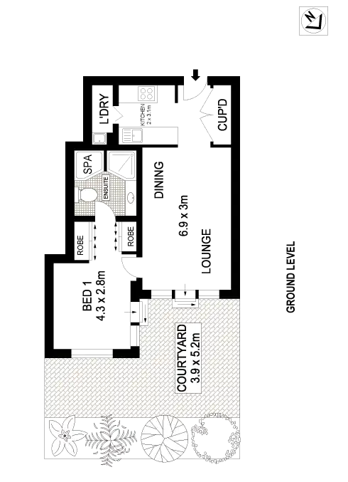 Floorplan of Homely apartment listing, 110/34 Alison Road, Randwick NSW 2031