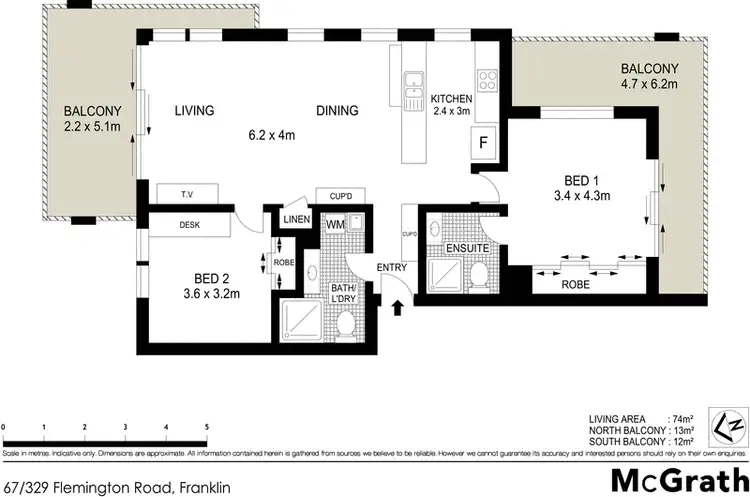 Floorplan of Homely apartment listing, 67/329 Flemington Road, Franklin ACT 2913