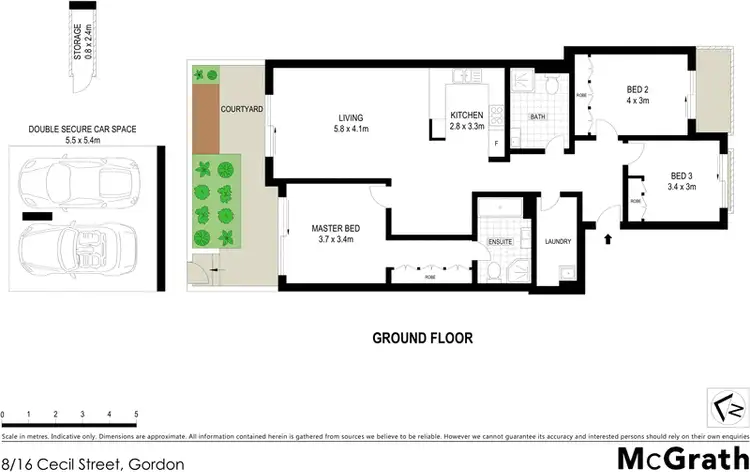 Floorplan of Homely apartment listing, 8/16 Cecil Street, Gordon NSW 2072