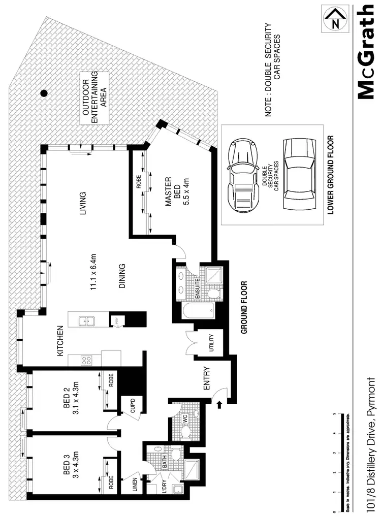 Floorplan of Homely apartment listing, 101/8 Distillery Drive, Pyrmont NSW 2009
