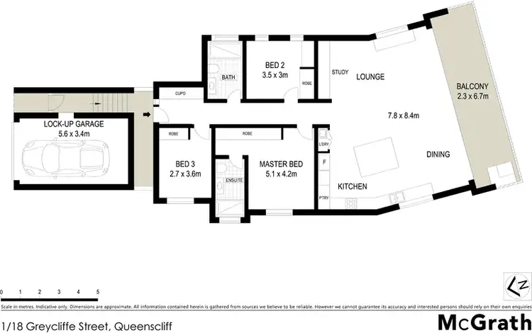 Floorplan of Homely apartment listing, 1/18 Greycliffe Street, Queenscliff NSW 2096