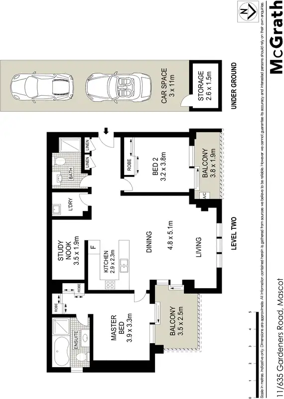 Floorplan of Homely apartment listing, 11/635 Gardeners Road, Mascot NSW 2020