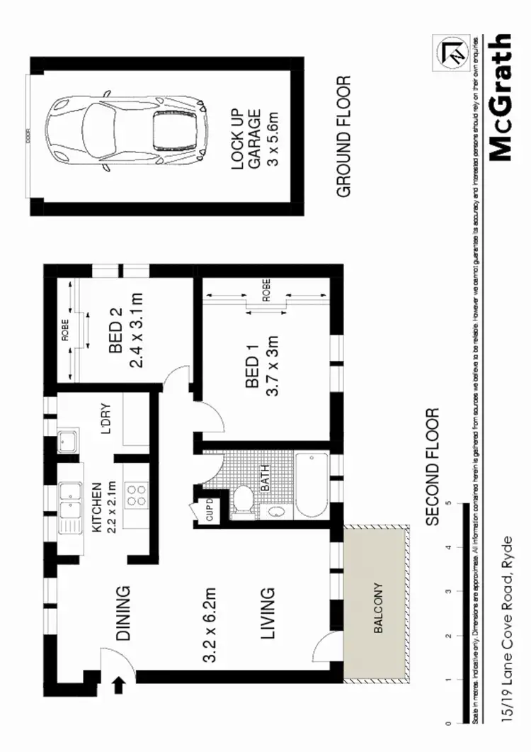 Floorplan of Homely apartment listing, 15/19 Lane Cove Road, Ryde NSW 2112
