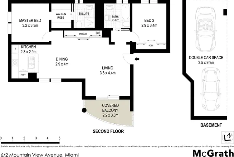 Floorplan of Homely apartment listing, 6/2 Mountain View Avenue, Miami QLD 4220