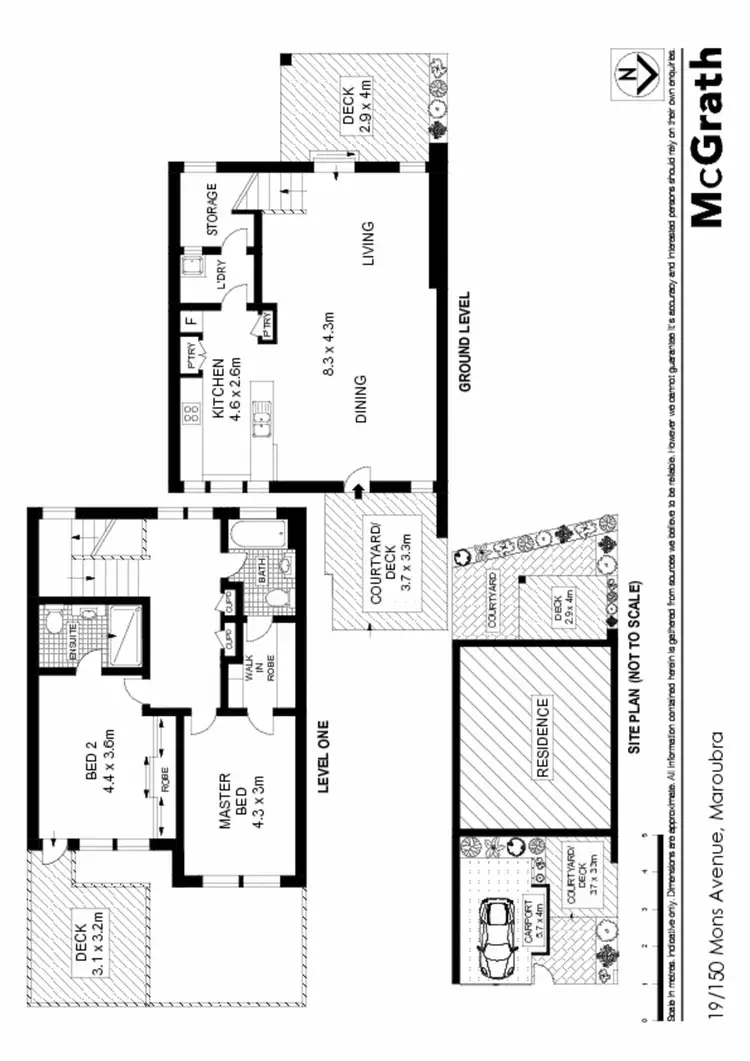 Floorplan of Homely townhouse listing, 19/150 Mons Avenue, Maroubra NSW 2035