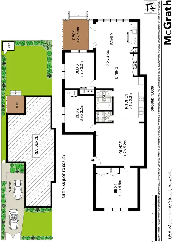 Floorplan of Homely house listing, 105A Macquarie Street, Roseville NSW 2069