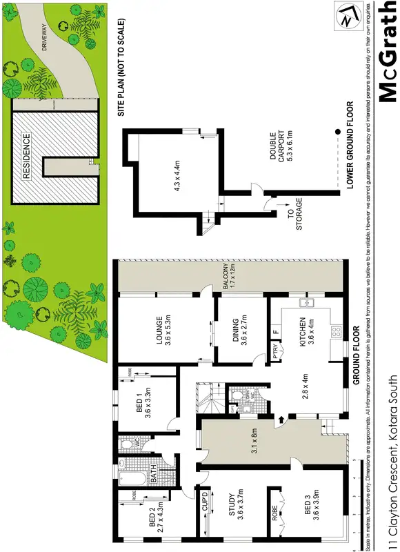 Floorplan of Homely house listing, 11 Clayton Crescent, Kotara NSW 2289