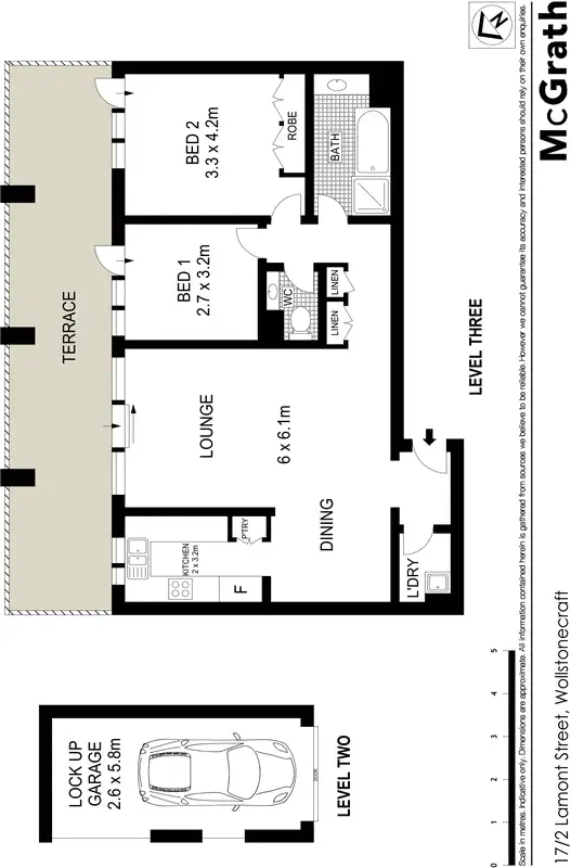 Floorplan of Homely apartment listing, 17/2 Lamont Street, Wollstonecraft NSW 2065