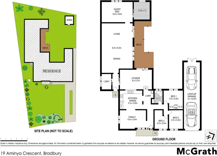 Floorplan of Homely house listing, 19 Aminya Crescent, Bradbury NSW 2560
