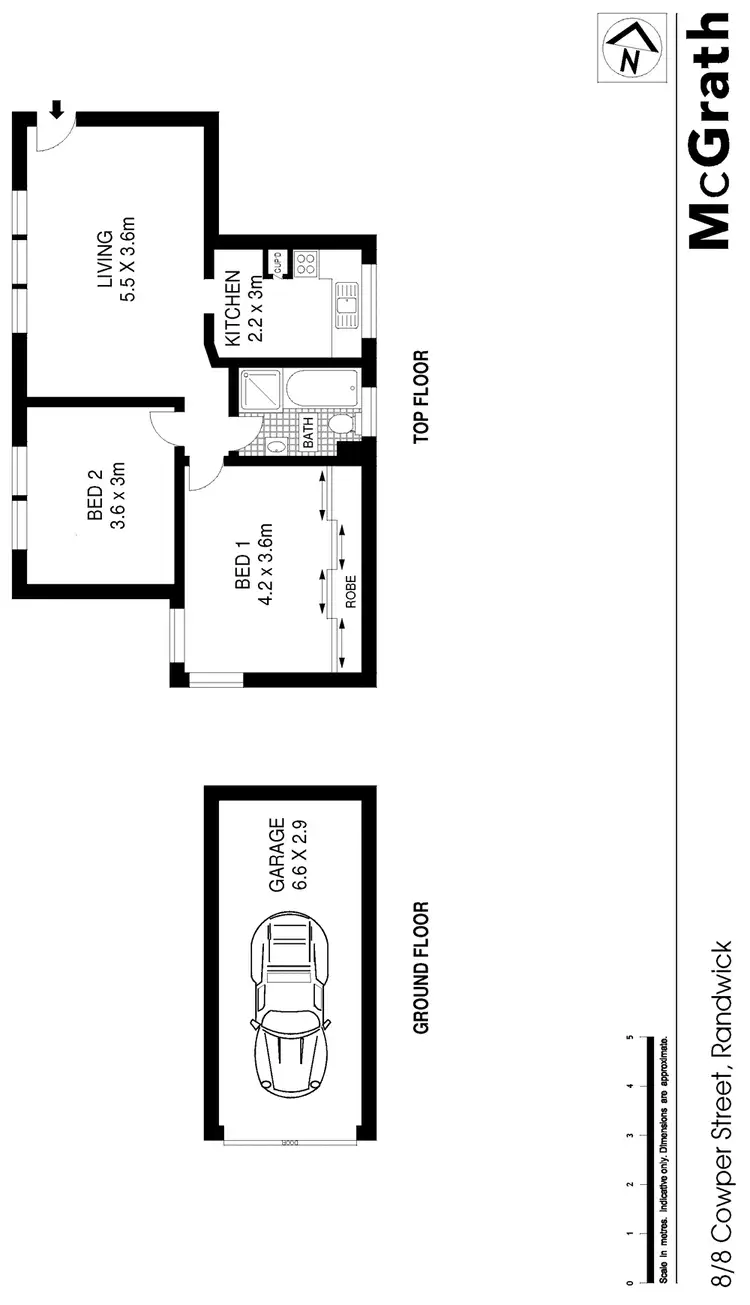 Floorplan of Homely apartment listing, 8/8 Cowper Street, Randwick NSW 2031