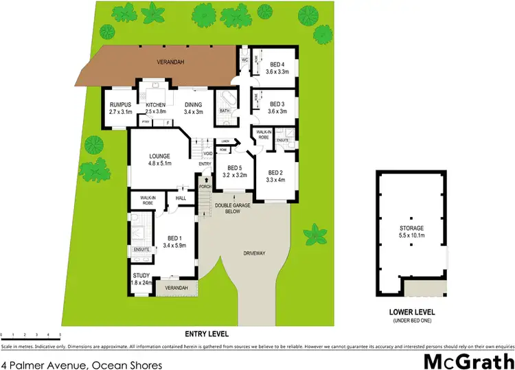 Floorplan of Homely house listing, 4 Palmer Avenue, Ocean Shores NSW 2483