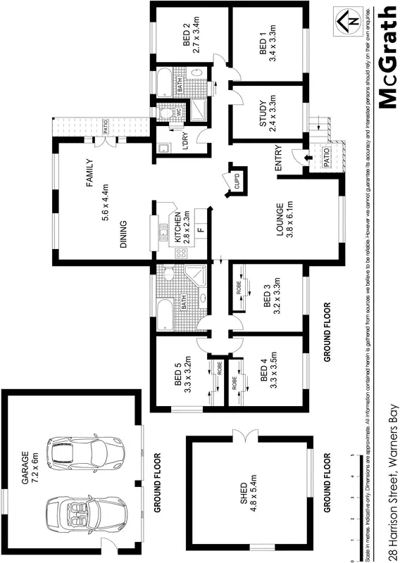 Floorplan of Homely house listing, 28 Harrison Street, Warners Bay NSW 2282